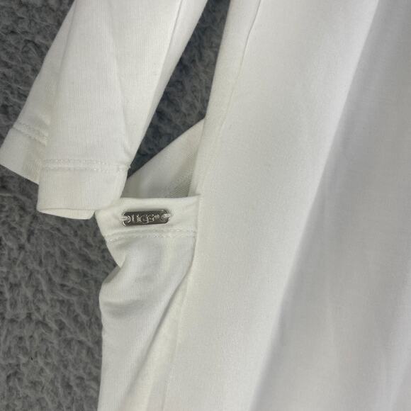 UGG Womens Cardigan Sweater Sz Medium / Large Cream Soft Stretch Lagenlook - Picture 9 of 13